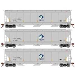 Athearn Genesis G89984 HO Scale Trinity 3 Bay Covered Hopper ADMX 3 Pack #1