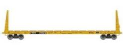 Athearn HO 90559 60' Bulkhead Flatcar TTX Red Logo 81290