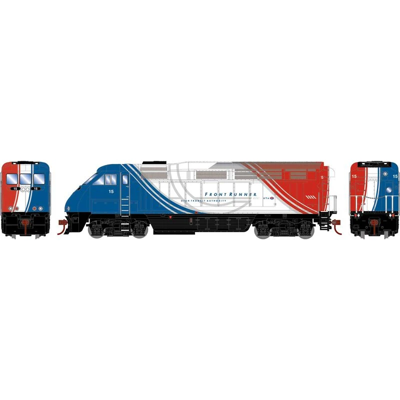 Athearn RTR 64856 HO Scale EMD F59PHI Diesel Utah FrontRunner UTAX 15 DC - Image 2