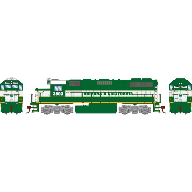 Athearn RTR 72211 HO Scale EMD GP38-2 Arizona & California AZRC 3803 Sound-Ready W/ Speaker - Image 2