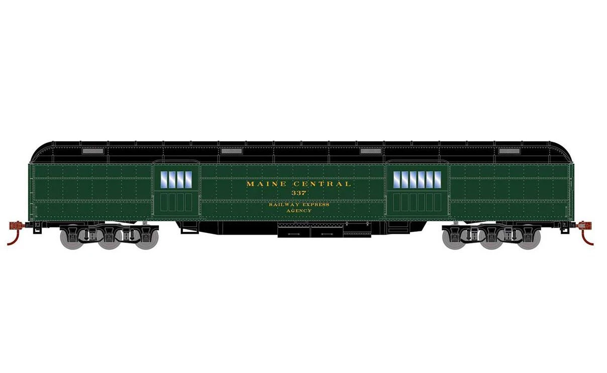 Athearn RTR 88216 HO Scale Heavyweight Baggage Passenger Car Maine Central MEC 337