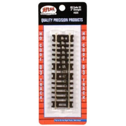 Atlas 525 HO Scale Code 83 2" Straight Track (4-Pack)