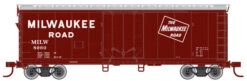 Atlas Trainman 20002030 HO Scale 40' Plug Door Boxcar Milwaukee Road MILW 8976 - NOS