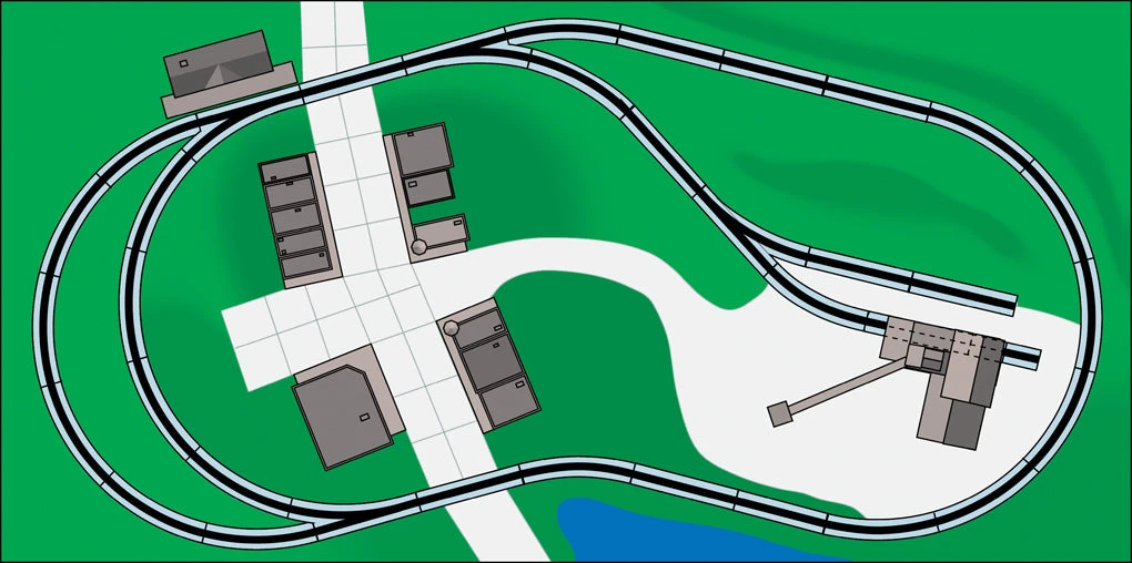 Bachmann 44596 HO Scale E-Z Track World's Greatest Hobby Track Pack - Image 2