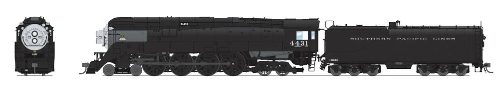 BLI 7619 HO Scale GS-4 Southern Pacific 4431 In-Service Black Paragon4 Hybrid