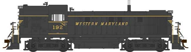 Bowser 25457 HO Scale ALCo RS-3 Hammerhead Diesel Western Maryland WM 192 DC
