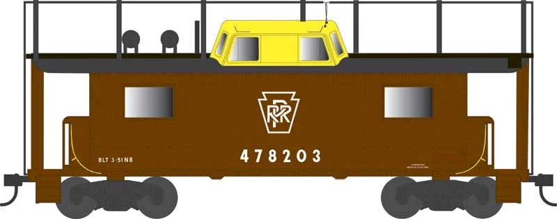 Bowser 43415 HO Scale PRR N8 Caboose Cabin W/Antenna Pennsylvania PRR 478213