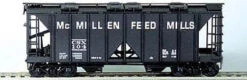 Bowser 55619 HO Scale 70 Ton 2 Bay Covered Hopper Kit McMillen Feeds 104 - NOS