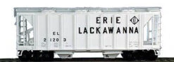 Bowser 56447 HO Scale 70 Ton 2 Bay Covered Hopper Kit Erie Lackawanna EL 21223 - NOS