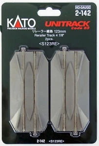 Kato 2142 HO Scale UniTrack 123mm 4-7/8" Straight Road Crossing (2 Pack)