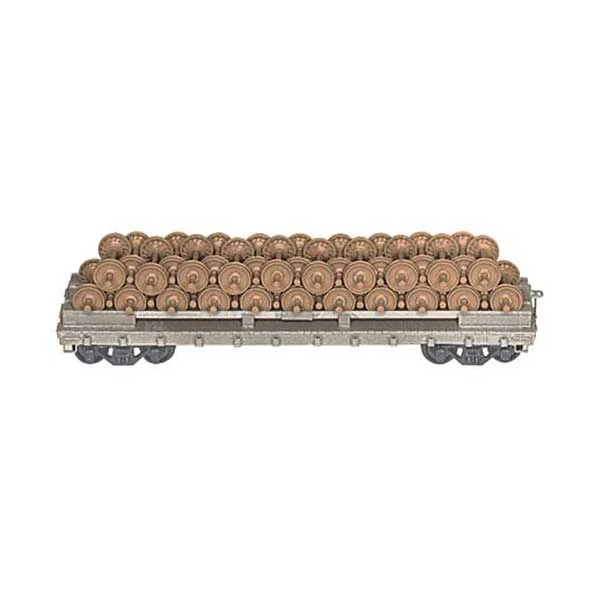 Micro-Mark / Tichy 83720 HO Scale 40' Flatcar With Wheel Load Kit
