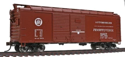 Bowser 40276 HO Scale 40' X31 Turtle Roof Boxcar "Circle Keystone" Pennsylvania PRR 81229 - NOS