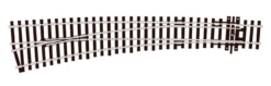 Peco SL87 HO Scale Code 100 Track Electrofrog Curved Insulfrog Double Radius Left-Hand Turnout