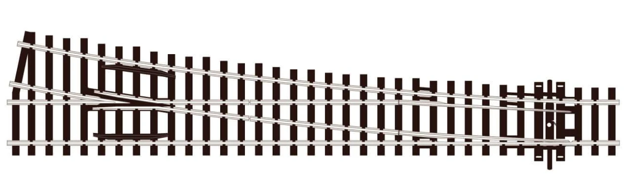 Peco SL89 HO Scale Code 100 Track Insulfrog Large Left-Hand Turnout