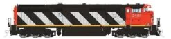 Rapido Trains 24502 HO Scale GE Dash 8-40CM Canadian National "Stripes" CN 2405 DCC Sound