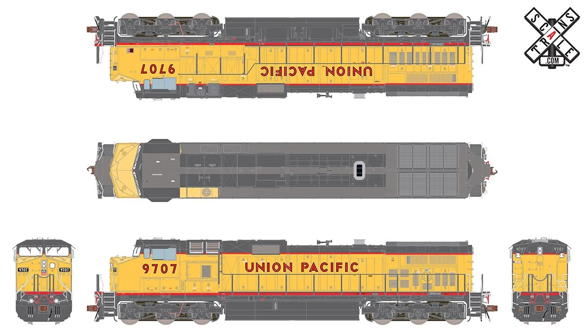 ScaleTrains 33508 Rivet HO Scale GE Dash 9 (C44-9W) Union Pacific UP 9719 DCC And LokSound - Image 2