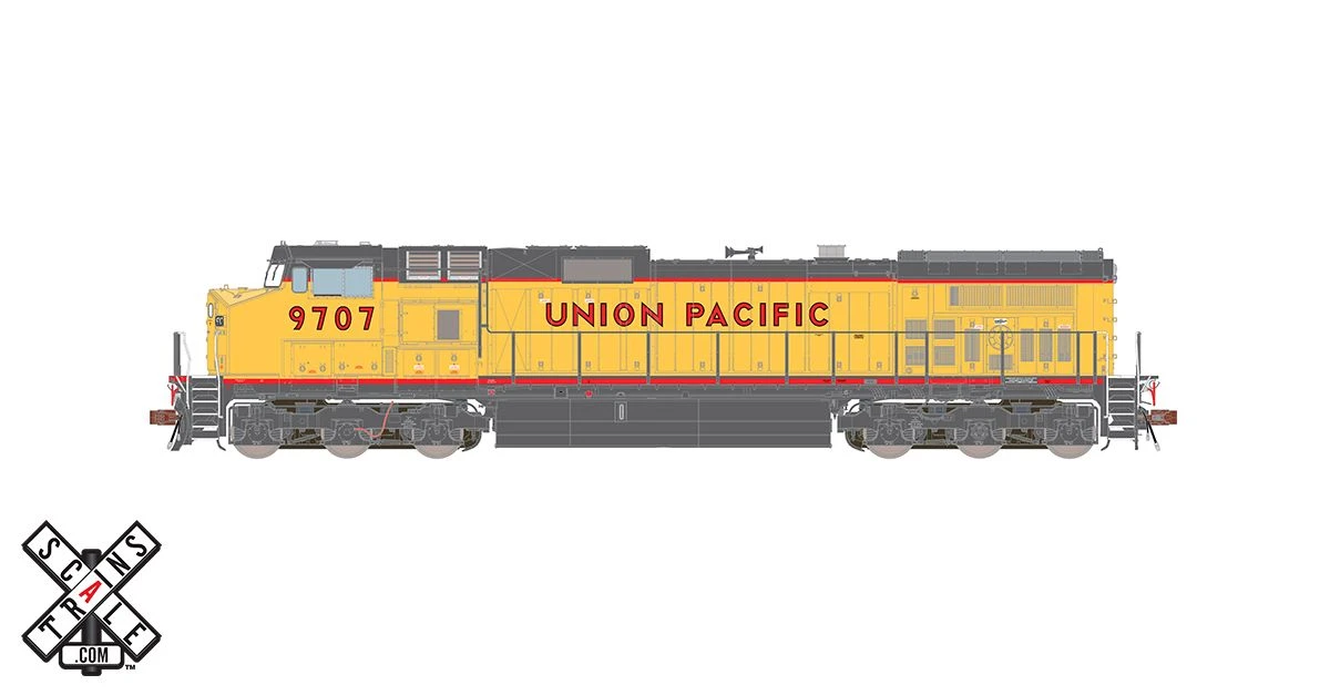 ScaleTrains 33508 Rivet HO Scale GE Dash 9 (C44-9W) Union Pacific UP 9719 DCC And LokSound