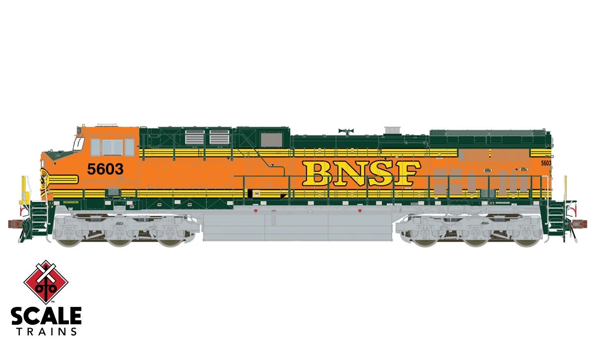 ScaleTrains Rivet 38433 HO Scale GE AC4400CW Diesel "Heritage II" BNSF 5635 LokSound