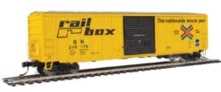 Walthers 910-1826 HO 50' ACF Boxcar Ex-Railbox Burlington Northern Patch BN 249178