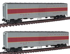 Walthers Gold Line 932-24159HO Scale Express Car 2 Pack Lackawanna DL&W - NOS