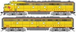 Walthers Proto 920-49951 HO Scale EMD E9A-B Diesel Set Milwaukee Road MILW 205A/205B